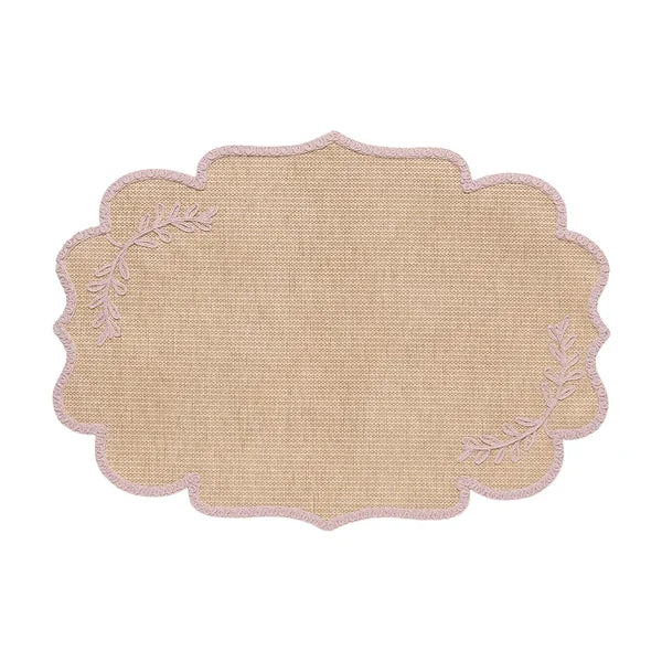 JOGO AMERICANO BRAZIL NATURE RAMOS ROSA