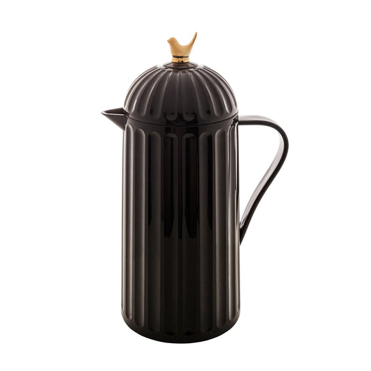 Garrafa Térmica em Plástico BIRD PRETA 1L