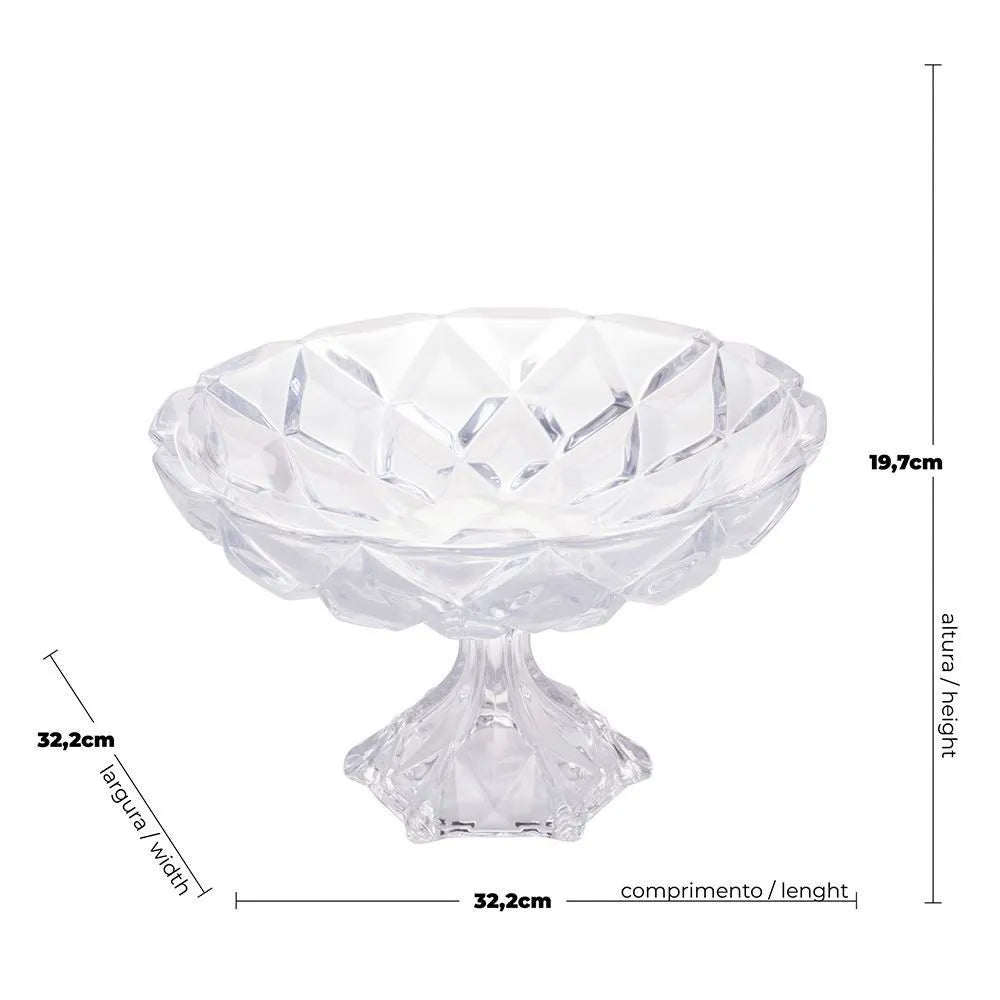 Centro De Mesa Com Pé Deli - DoceLar Loja