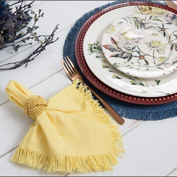 Guardanapo Franja Coloratta Sunshine - DoceLar Loja