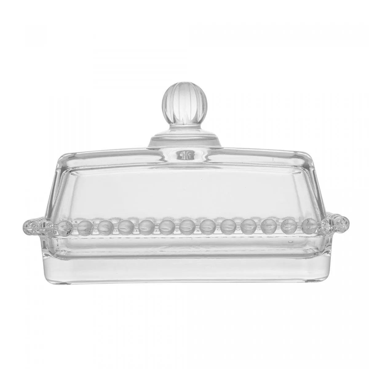 MANTEIGUEIRA CRISTAL DE CHUMBO C/TAMPA PEARL 17x10,5x10cm
