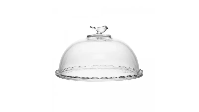 QUEIJEIRA BIRD 20CM COM TAMPA CRISTAL ECOLOGICO