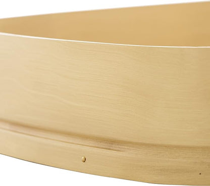 Bandeja Retangular Jade Dourada