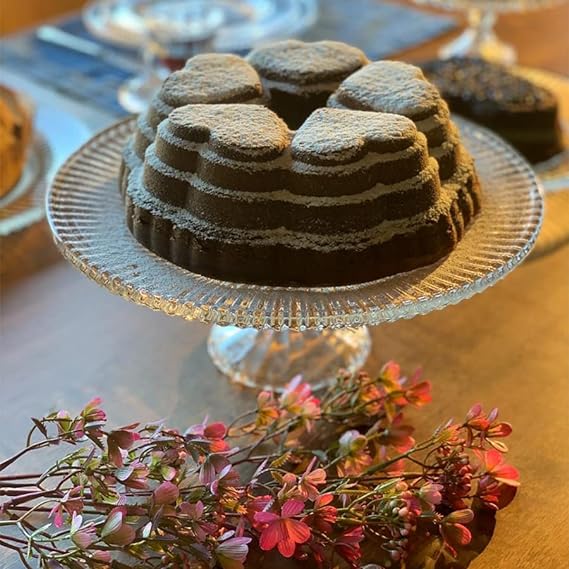 Prato de Cristal para Bolo Renaissance - DoceLar Loja