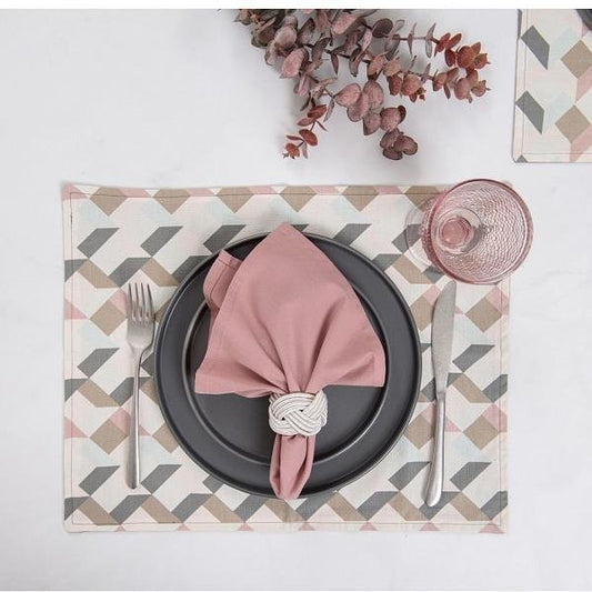 Guardanapo Home 4 Pcs Rosa Vintage - DoceLar Loja