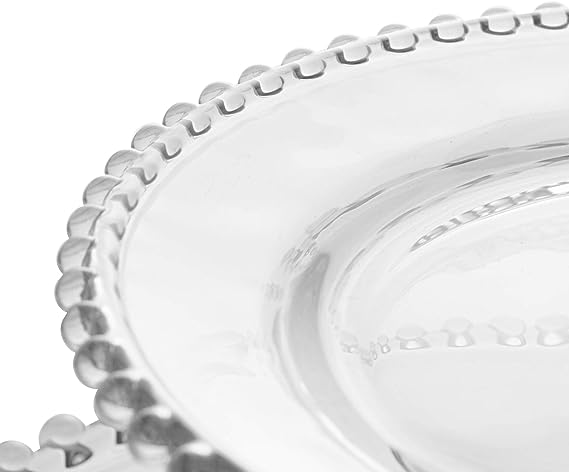 Prato Duplo para Doce em Cristal Pearl - DoceLar Loja