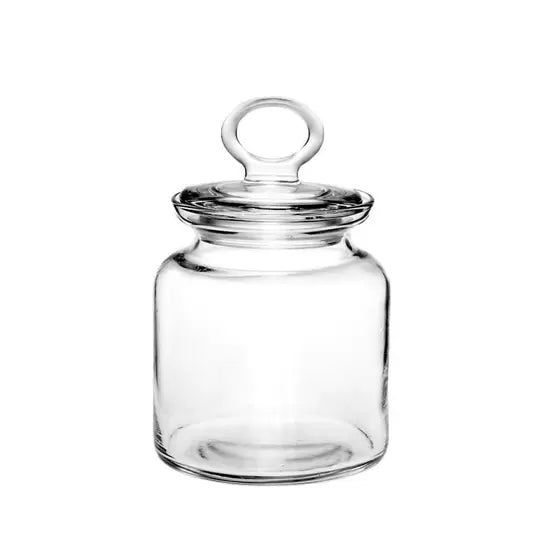 Pote Hermético em Vidro com Tampa-P - DoceLar Loja
