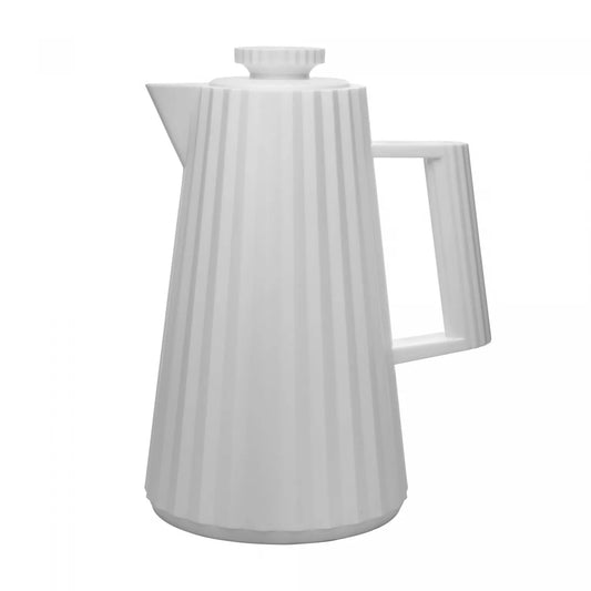 GARRAFA TERMICA PLISSE 1L BRANCA PLASTICO