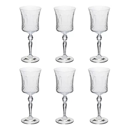 Cj 6 Taças Lapidado p/Água Grace 300ml - DoceLar Loja