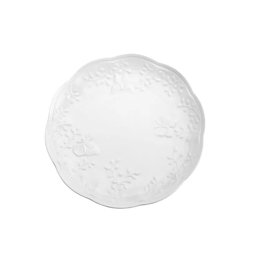 PRATO RASO DE PORCELANA NEW BONE BUTTERFLY FLOWER 26,5x27x2,5cm