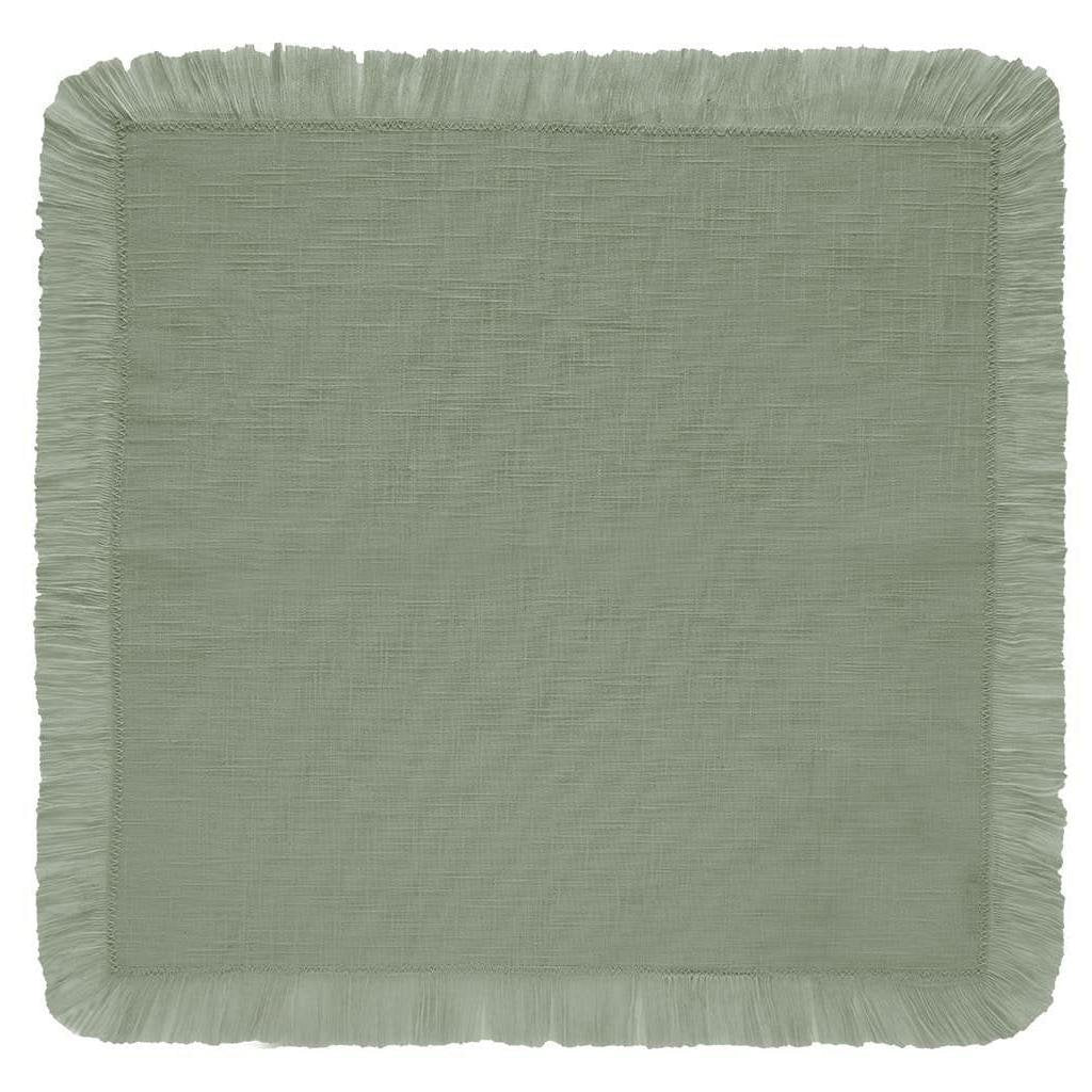 Guardanapo Franja Coloratta Salvia - DoceLar Loja