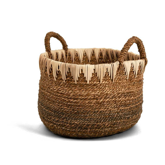 CESTO EM FIBRA NATURAL