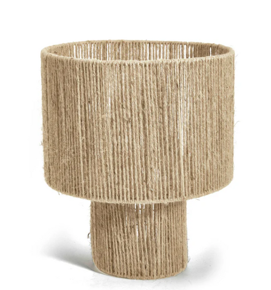 LANTERNA EM JUTA COM VIDRO