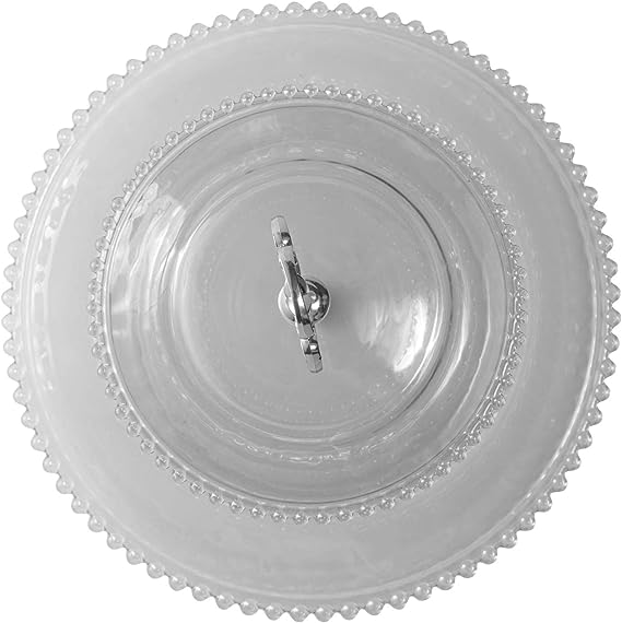 Prato Duplo para Doce em Cristal Pearl - DoceLar Loja