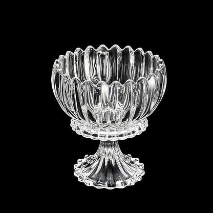 Potiche Decorativo Cristal c/Pé Geneva - DoceLar Loja