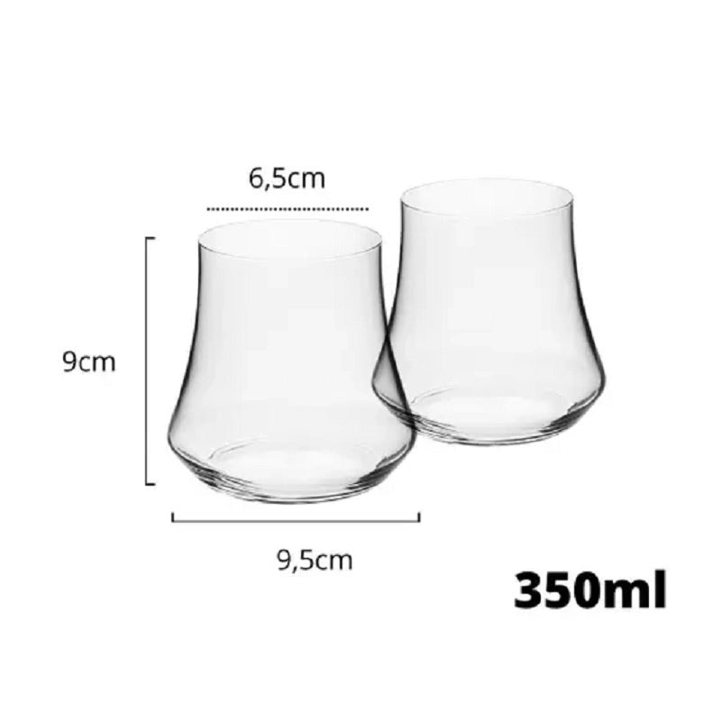 Cj 6 Copos de Cristal Xtra - DoceLar Loja