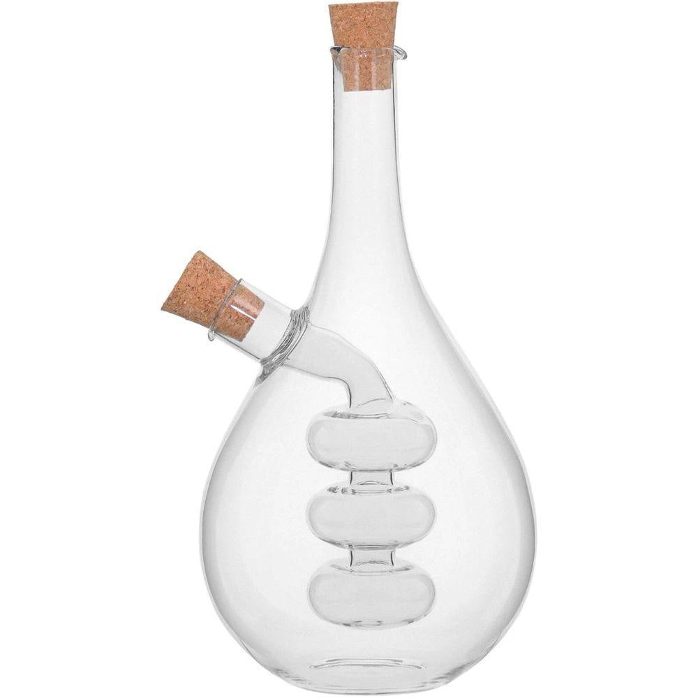 Galheteiro Sauce Para Azeite e Vinagre Borosilicato 2 Em 1 - DoceLar Loja