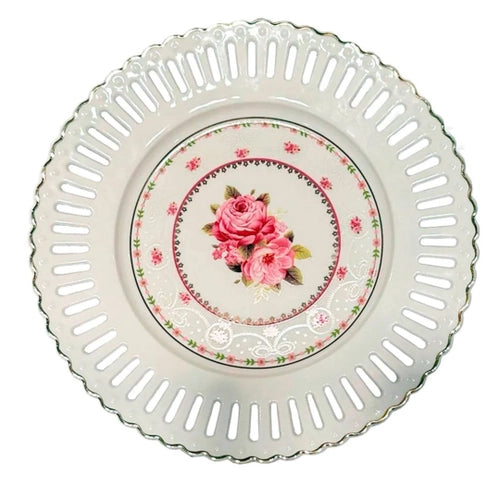 Prato Raso Mon Cheri New Bone c/ Borda Dourada - DoceLar Loja