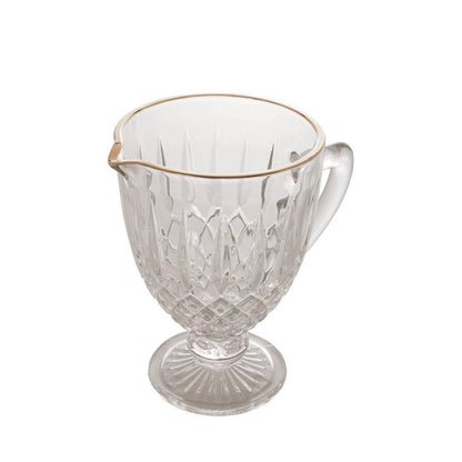 Jarra Wolff Greek De Vidro Com Fio Dourado