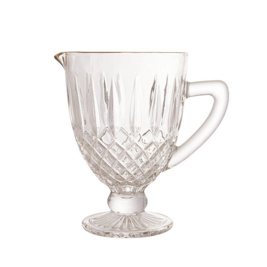 Jarra Wolff Greek De Vidro Com Fio Dourado