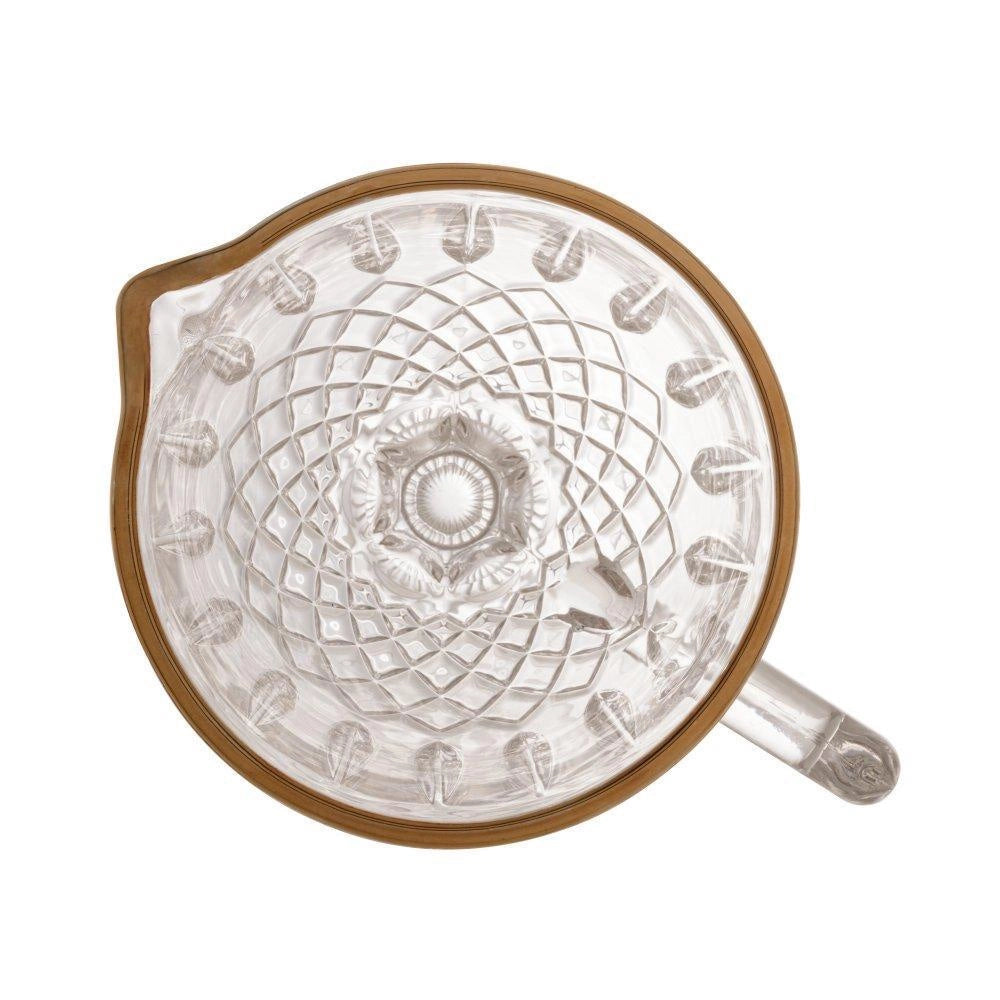 Jarra Wolff Greek De Vidro Com Fio Dourado