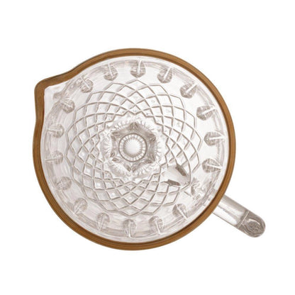 Jarra Wolff Greek De Vidro Com Fio Dourado