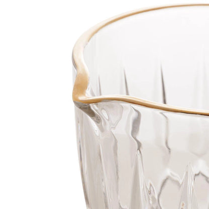 Jarra Wolff Greek De Vidro Com Fio Dourado