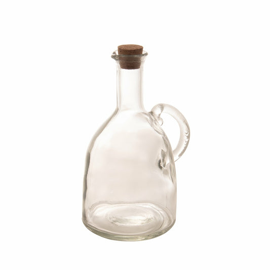 POTE DE VIDRO COM TAMPA DE ROLHA 580ML