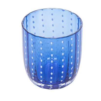 CJ 2 COPOS DE VIDRO ORQUIDEA AZUL 300ML