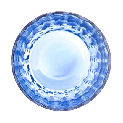 CJ 2 COPOS DE VIDRO ORQUIDEA AZUL 300ML