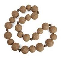 COLAR DECORATIVO EM PALHA DE CAFE