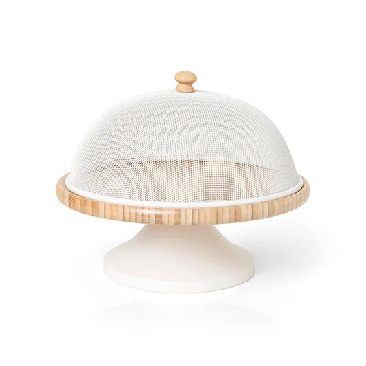PORTA BOLO ENJOY BRANCO 26,5CM