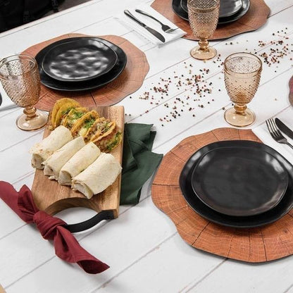 Prato de Lanche Organic Preto - DoceLar Loja