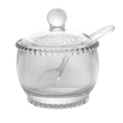 ACUCAREIRO CRISTAL DE CHUMBO C/COLHER PEARL 10x10x11cm