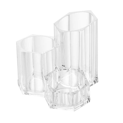 PORTA MAQUIAGEM DE ACRILICO 13,3X13,3X11,