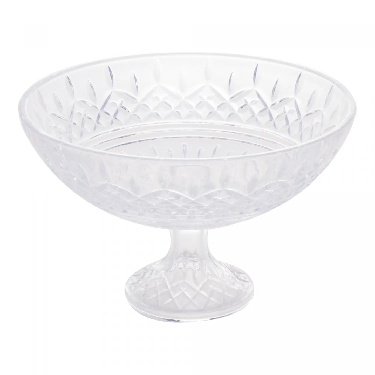CENTRO DE MESA DECORATIVO CRISTAL DE CHUMBO COM PE LYS 30X19CM