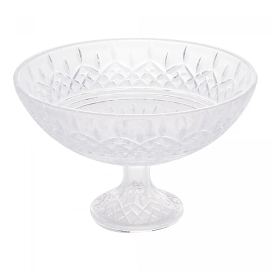 CENTRO DE MESA DECORATIVO CRISTAL DE CHUMBO COM PE LYS 30X19CM