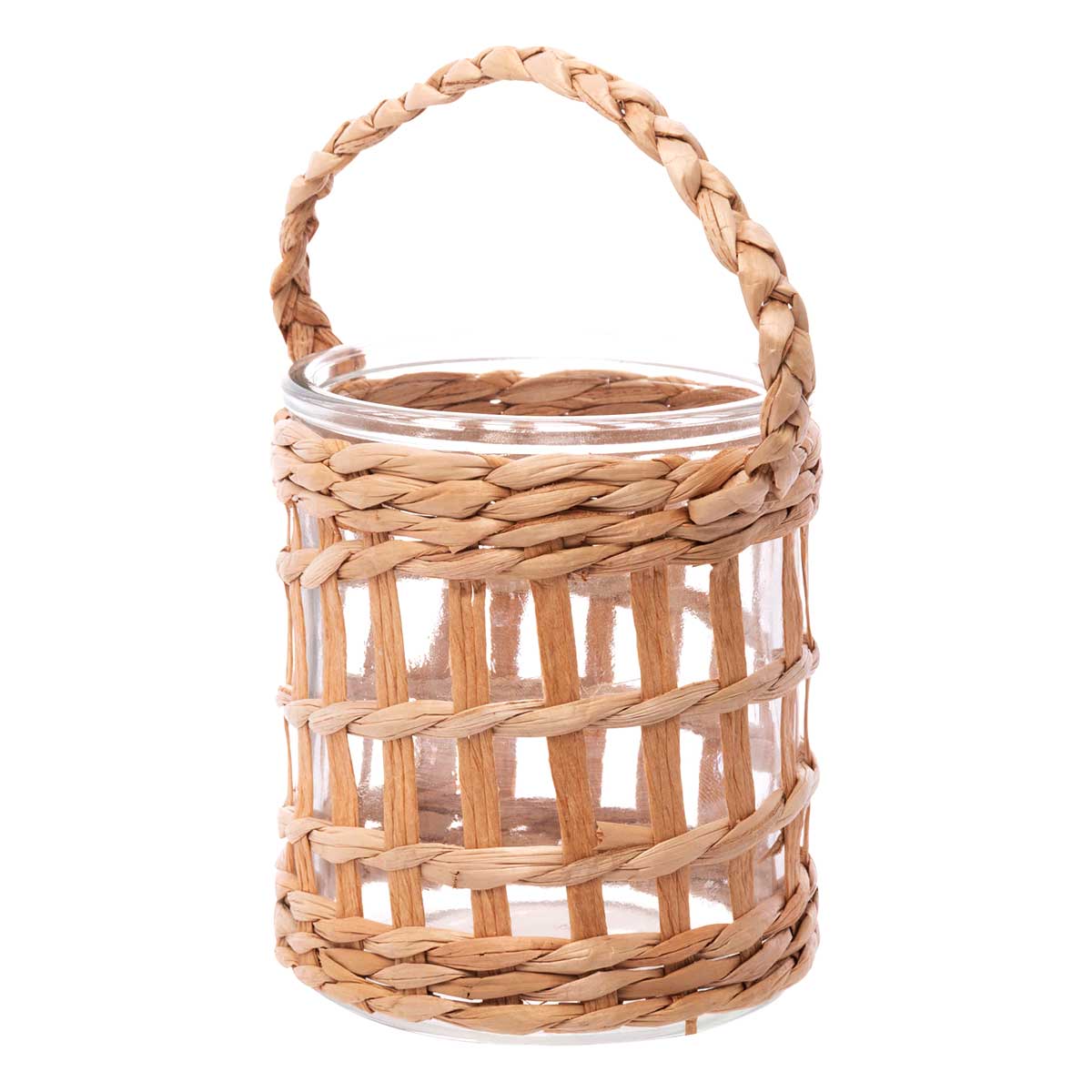 CASTICAL DE VIDRO E FIBRA NATURAL 8,5CM X 10CM