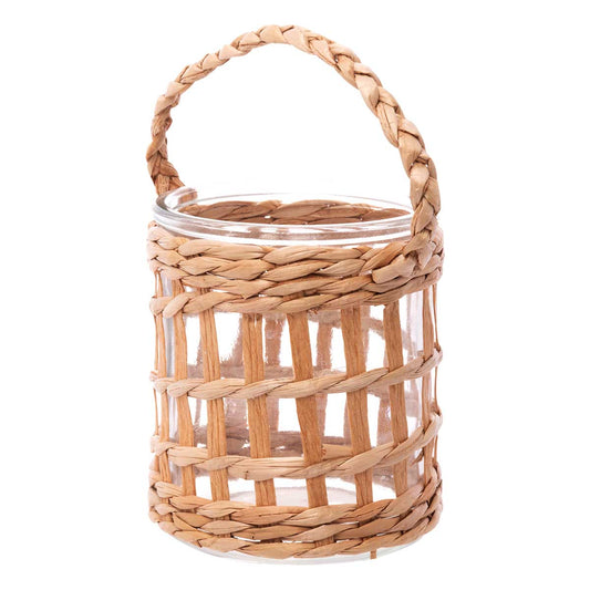 CASTICAL DE VIDRO E FIBRA NATURAL 8,5CM X 10CM