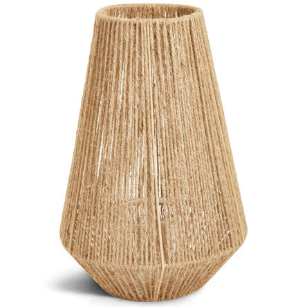 LANTERNA EM JUTA COM VIDRO