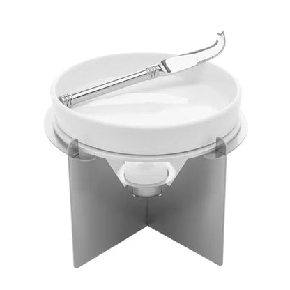 Rechaud de Cerâmica com Suporte Aço Inox e Faca