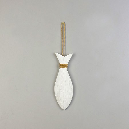 XG-83 ENFEITE PEIXE PENDURADO BRANCO P