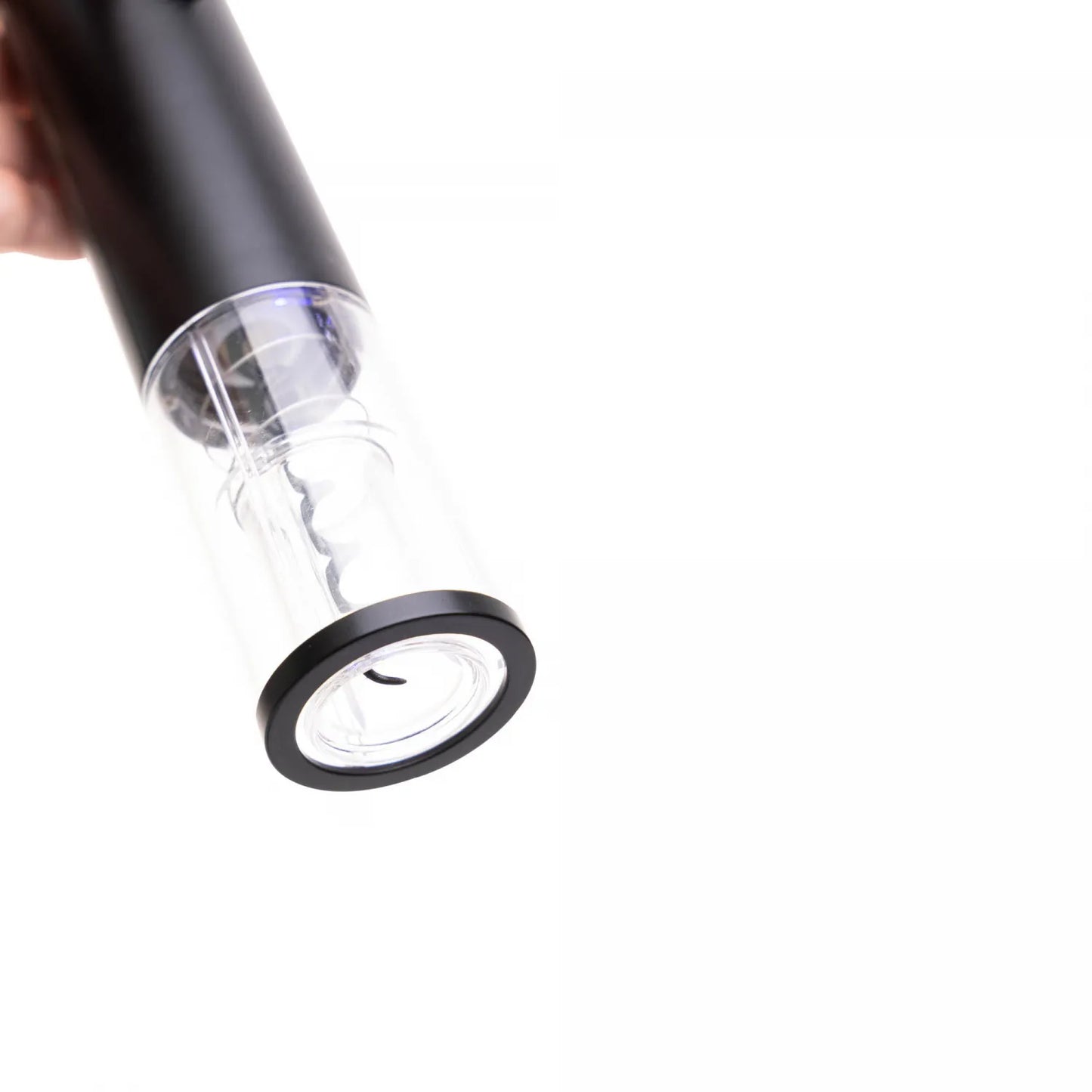 CJ 5 PECAS PARA VINHO DE PLASTICO PRETO