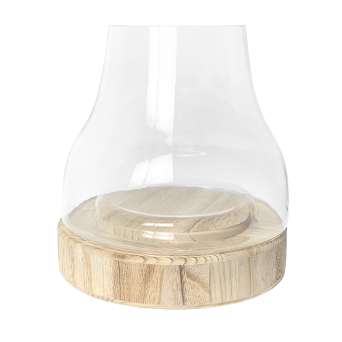 TERRARIO GOTA COM BASE MADEIRA SILESIA G