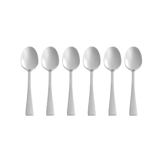 CONJUNTO 6 COLHERES DE CAFÉ DE AÇO INOX BERNA