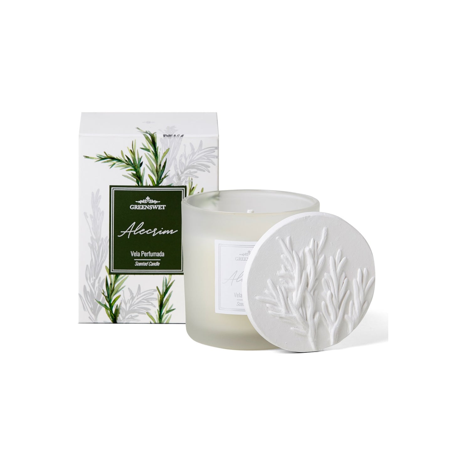 Vela Perfumada 180g Essencia Alecrim