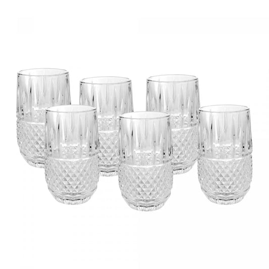 CONJUNTO 6 COPOS ALTOS DE VIDRO GLASGOW 350ML