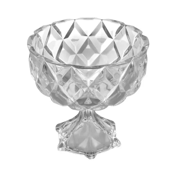 Centro De Mesa com Pé Cristal-Deli - DoceLar Loja