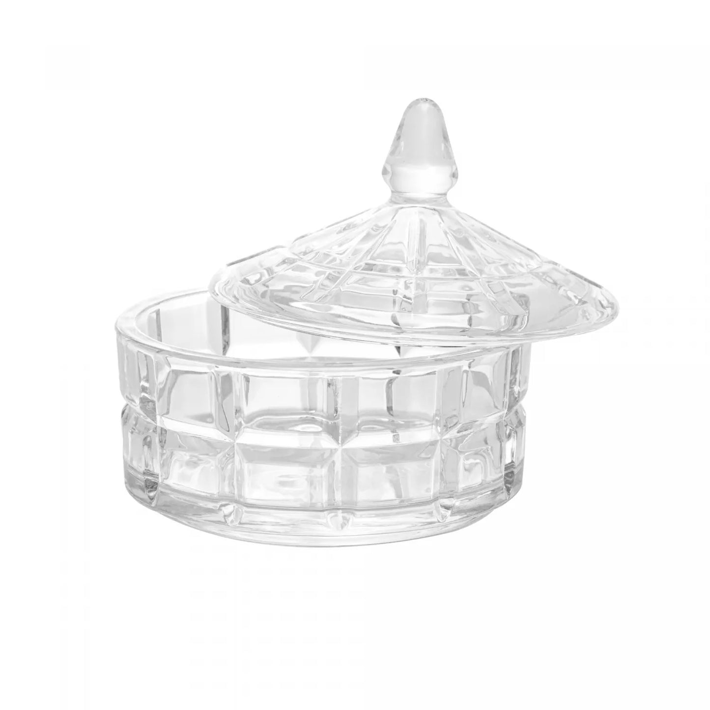 POTICHE DE CRISTAL DELI DIAMOND 13CMX13CM12CM