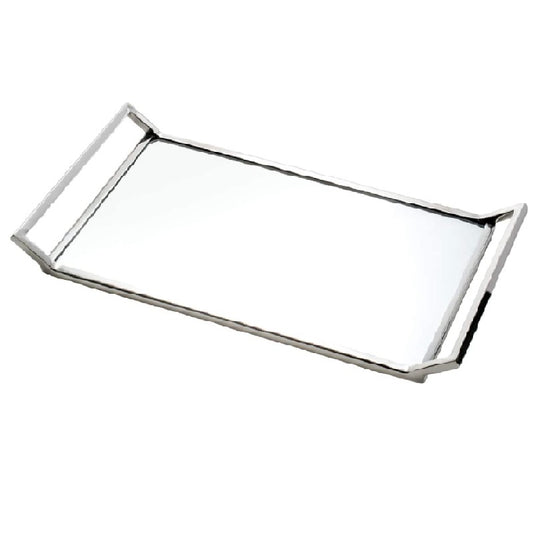 BANDEJA ACO INOX C/ESPELHO 40x20x5cm